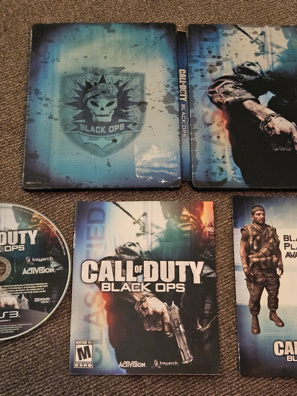 Call of Duty Black Ops SteelBook Edition Sony PlayStation 3 PS3 Video Game RARE!